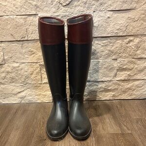 Burberry Black and Brown Winter Boots